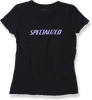 Specialized Women's Standard T-Shirt Black/Powder Indigo Small